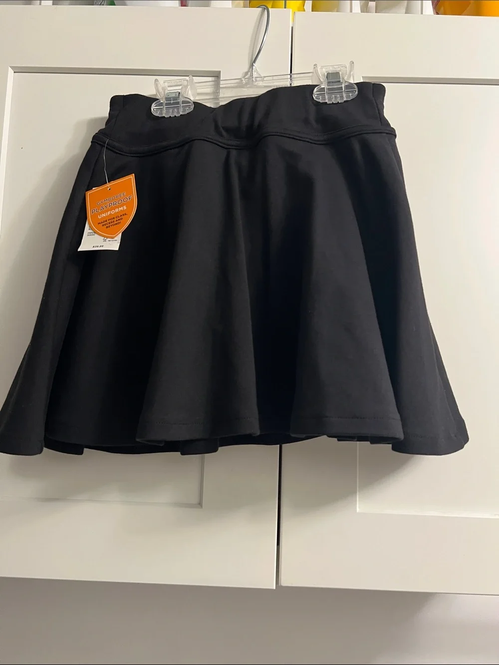 Gymboree Uniform Black Bow-Accent Skort